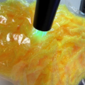 Gel Core Fritz: Double Dyed: Biscuit over Fl Yellow