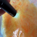 Gel Core Fritz: Double Dyed: Sunburst over Biscuit