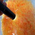 Gel Core Fritz: Double Dyed: YUM YUM over Fl Yellow