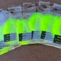 Medium Crystal Hackle - Fl Yellow Glow Green