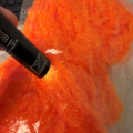 Gel Core Fritz: Double Dyed: Fl Red over Fl Orange