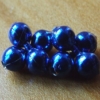 Bead Chain Eyes - Metallic Blue