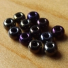 Glass Beads-Pearl-Black