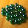 Glass Beads - Pearl Olive