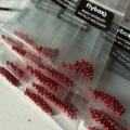 Brass Hotheads 3.2mm - Metallic Red