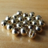 Slotted Tungsten Beads 3.5mm - Gold