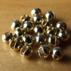 Slotted Tungsten Beads 3mm - Gold