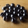Slotted Tungsten Beads 3mm - Gunmetal