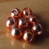 Slotted Tungsten Beads 3mm - Metallic Orange