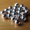 Slotted Tungsten Beads 3mm - Silver