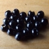 Slotted Tungsten Beads 3mm - Black