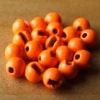 Slotted Tungsten Beads 3mm -Orange