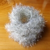 Medium Shimmer Hackle - UV White