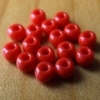 Glass Beads - Blood Red