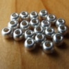 Glass Beads - Metallic Silver