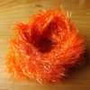 Medium Shimmer Hackle - Fl Orange