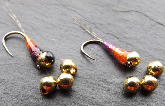 Offset Tungsten Beads - Gold