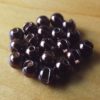 Slotted Tungsten Beads 3.5mm Metallic Coffee