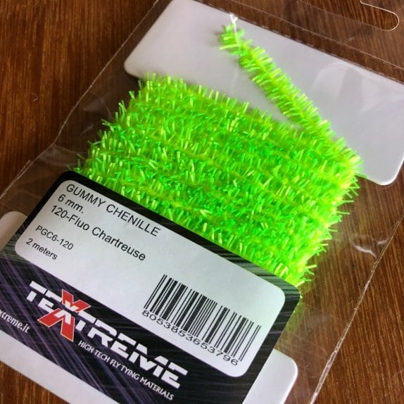Gummy Chenille - 6mm Fluo Chartreuse
