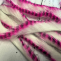Rabbit Zonker Strips Tiger Barred - Raspberry Ripple