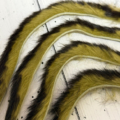 2-Tone Rabbit Zonker Strips - Olive/Black