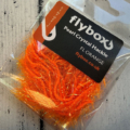 Flybox Pearl Crystal Hackle - Fl Orange