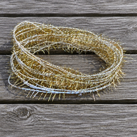 Small Firework Hackle - Gold & Silver