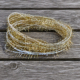 Small Firework Hackle - Gold & Silver